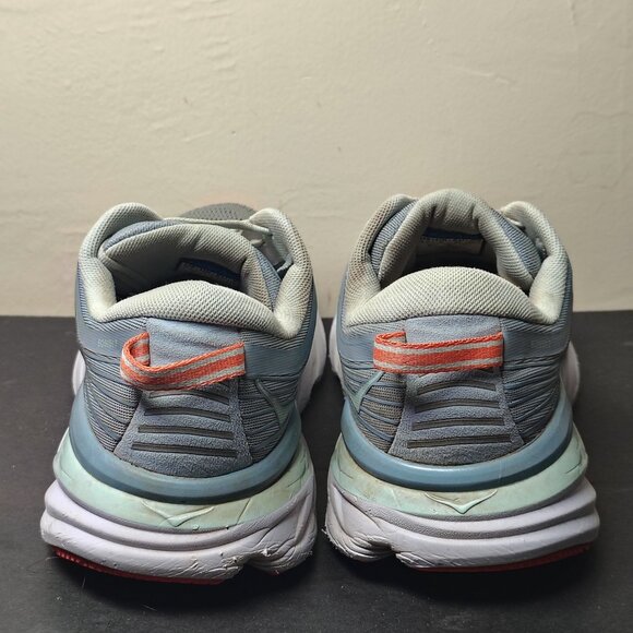 Hoka One‎ Bondi 7 Womens Size 9.5 Blue Lightweight Breathable Running Shoes - Picture 4 of 11